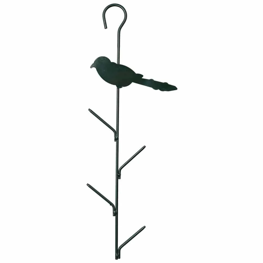 "Meisenknödelhalter Metall, für 4 Knödel, Vogel, dunkelgrün image"