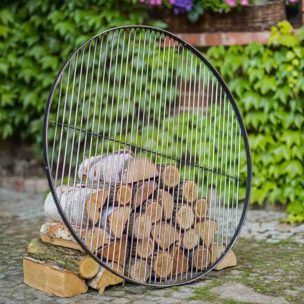 Grillrost 60 cm, Stahl Grillrost, Grillzubehör, Naturstahl