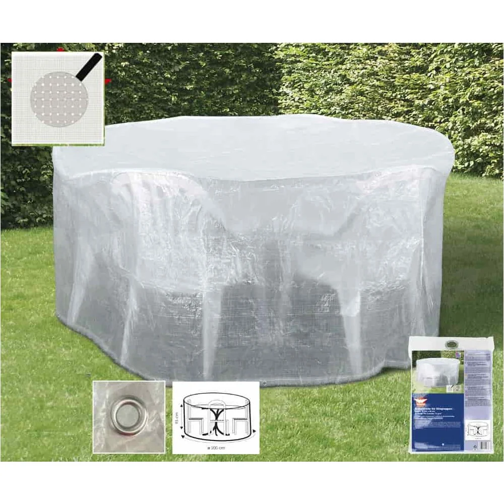 "Schutzhülle Gartenmöbel, transparent, Sitzgruppe Abdeckung, 200x95 cm image"