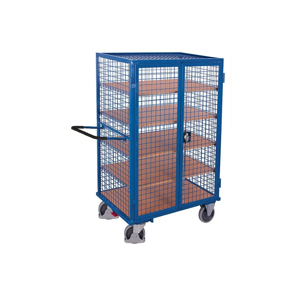 Etagenwagen Typ M mit Drehgriff-Doppelflügeltür und EasySTOP