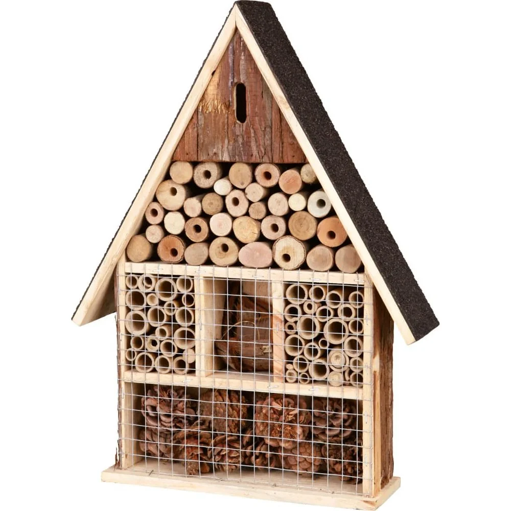 "Insektenhotel, Insektenhaus, Rindenholz, Nützlingshotel image"