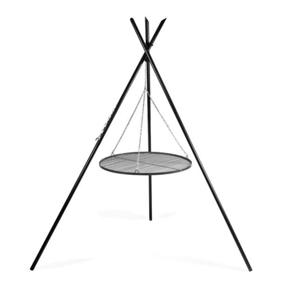 "Schwenkgrill mit Dreibein, Gartengrill, 210 cm, Grillrost 70 cm, Naturstahl image"