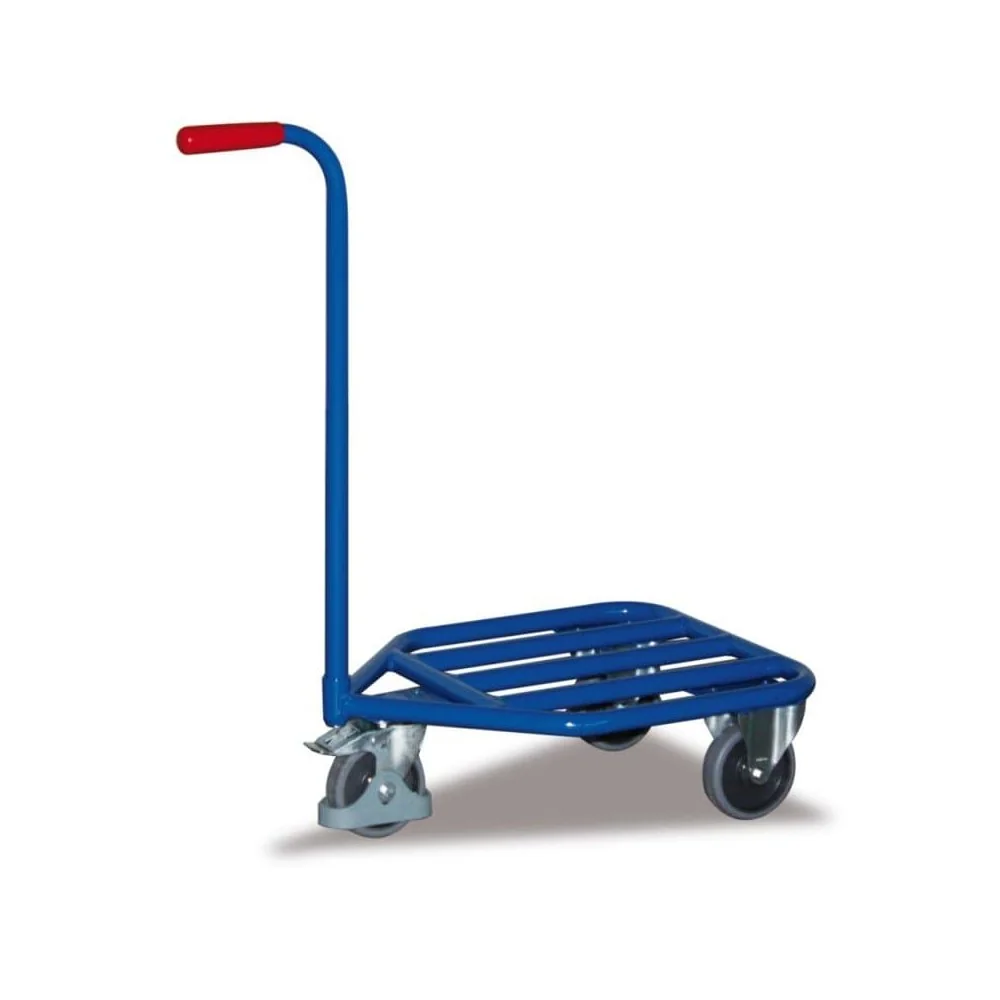 3-Rad-Transportroller mit Stahlrohr-Ladefläche