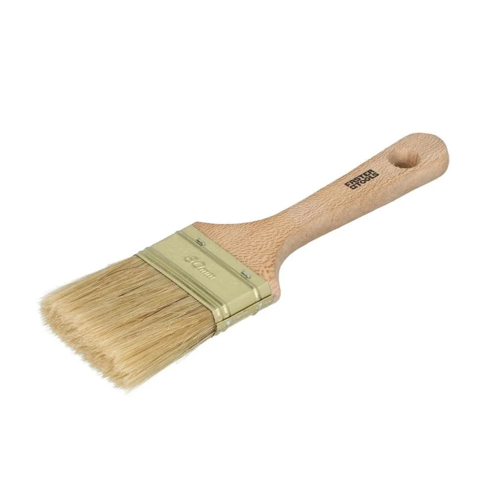 "Ölfarben Pinsel, Flachpinsel 60mm, Naturborsten, Künstlerpinsel Öl image"