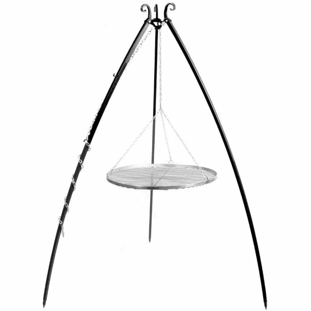 "Schwenkgrill, Edelstahl Grillrost 80 cm, Dreibein Grill image"