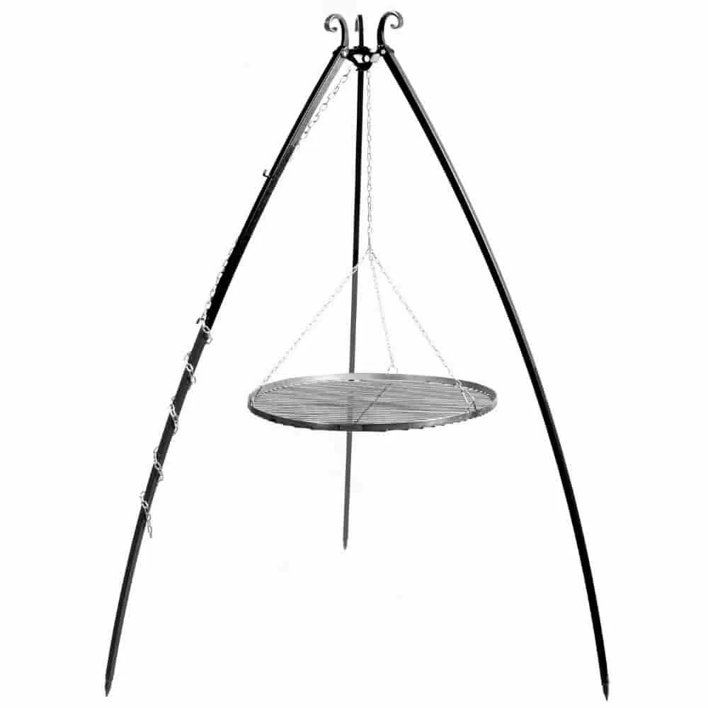 "Schwenkgrill mit Dreibein, Edelstahl Grillrost 60 cm, Gartengrill image"