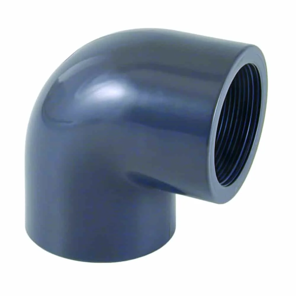 "PVC Winkel 90 Grad, PVC-U Winkel, 1 1/2 Zoll, PN10 image"