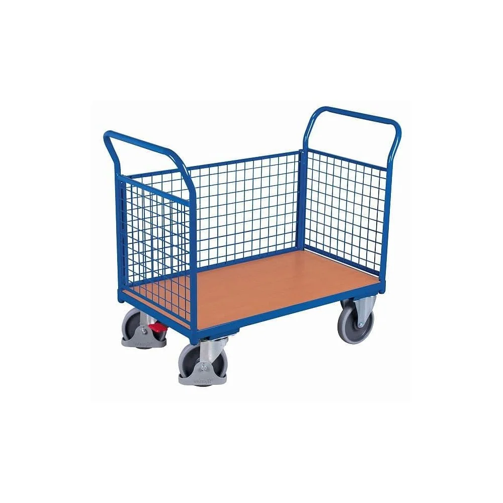 "Drahtgitterwagen, Dreiwandwagen 500 kg EasySTOP, Werkstattwagen, Rollwagen image"