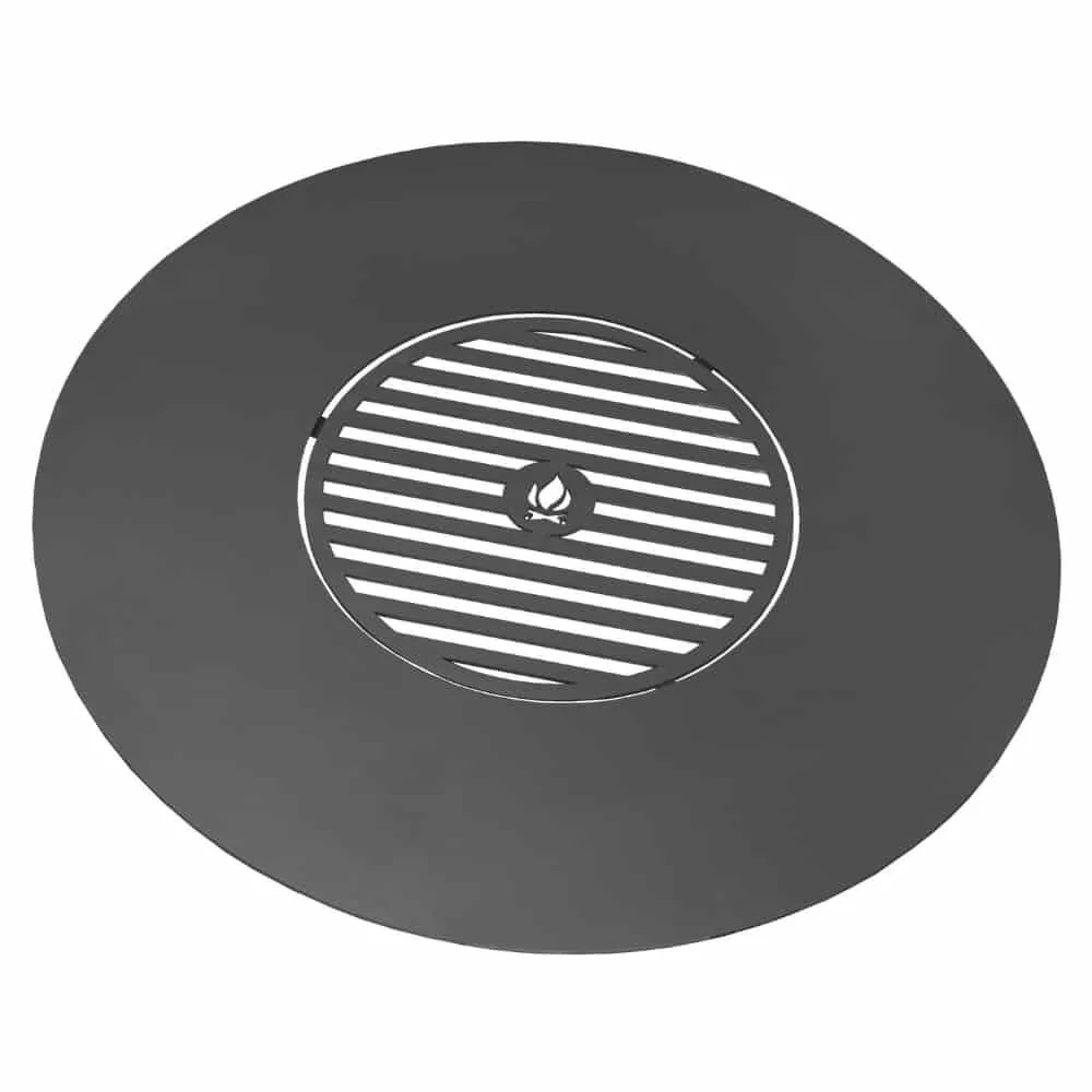 "Grillplatte Feuerschale, Edelstahl, 102cm mit Rost 50cm image"