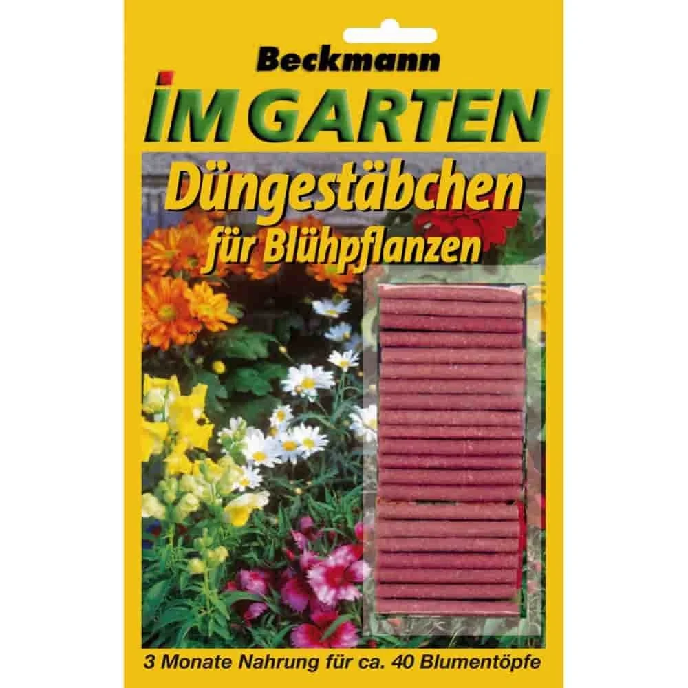 Düngestäbchen, Blühpflanzen, 40 Stück, NPK 14+7+8, Langzeitwirkung