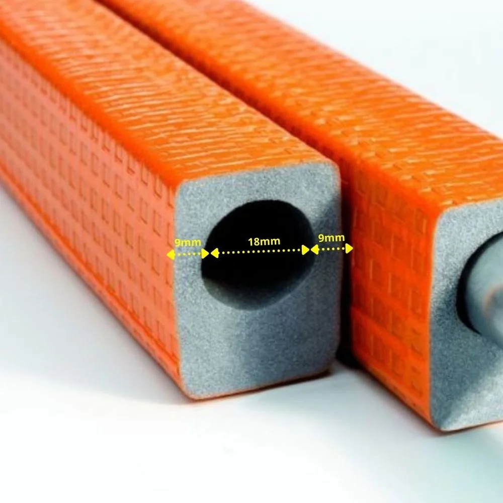 "Rohrisolierung, 18 mm, 1 m, Ø 18 mm, 9 mm Dämmung, Isolierschlauch image"
