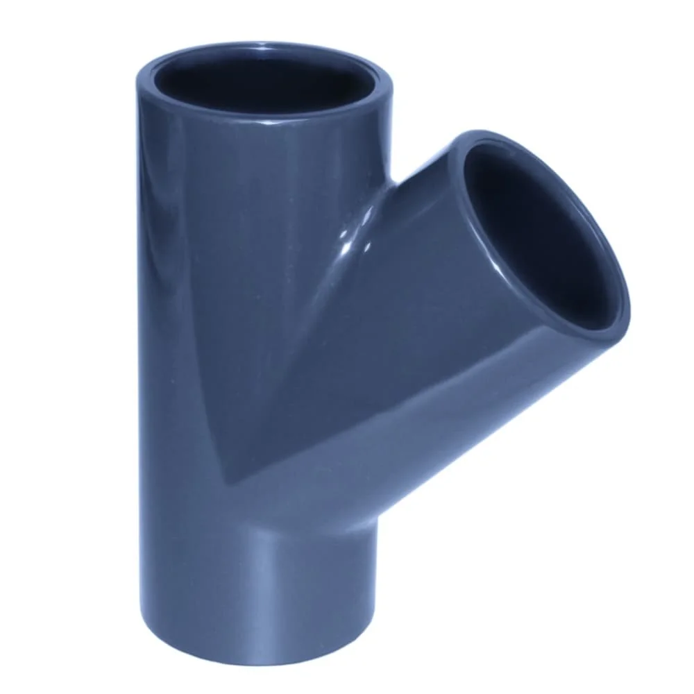 "PVC Fittinge, 45° T-Stück Muffe 63 mm, PN10 image"