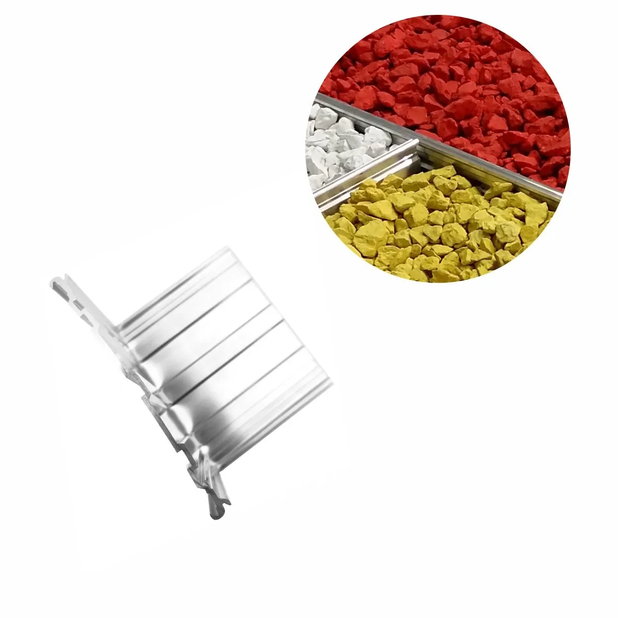 "Eckwinkel 270 grad für Rasenkante Green Universe 10 cm | Beeteinfassung | Beetumrandung | Beetbegrenzungen image"