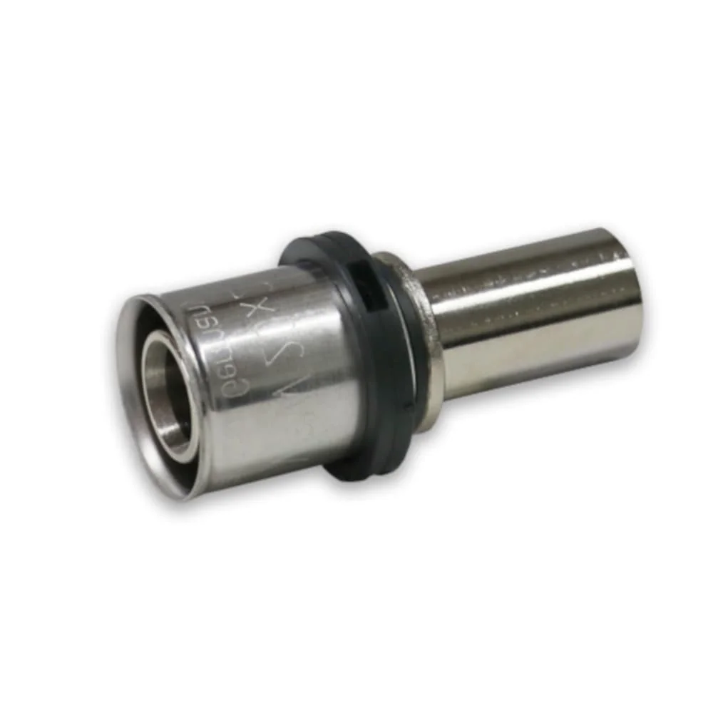 Pressfitting Kupferrohr, 20 x 18 mm, Übergang, vernickelt, DVGW