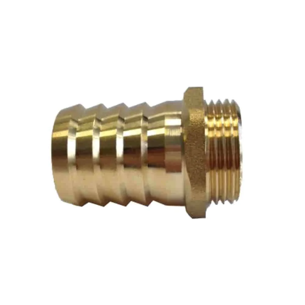 "Messing Schlauchtülle 1 Zoll, Schlauchstutzen Messing, 19 mm image"
