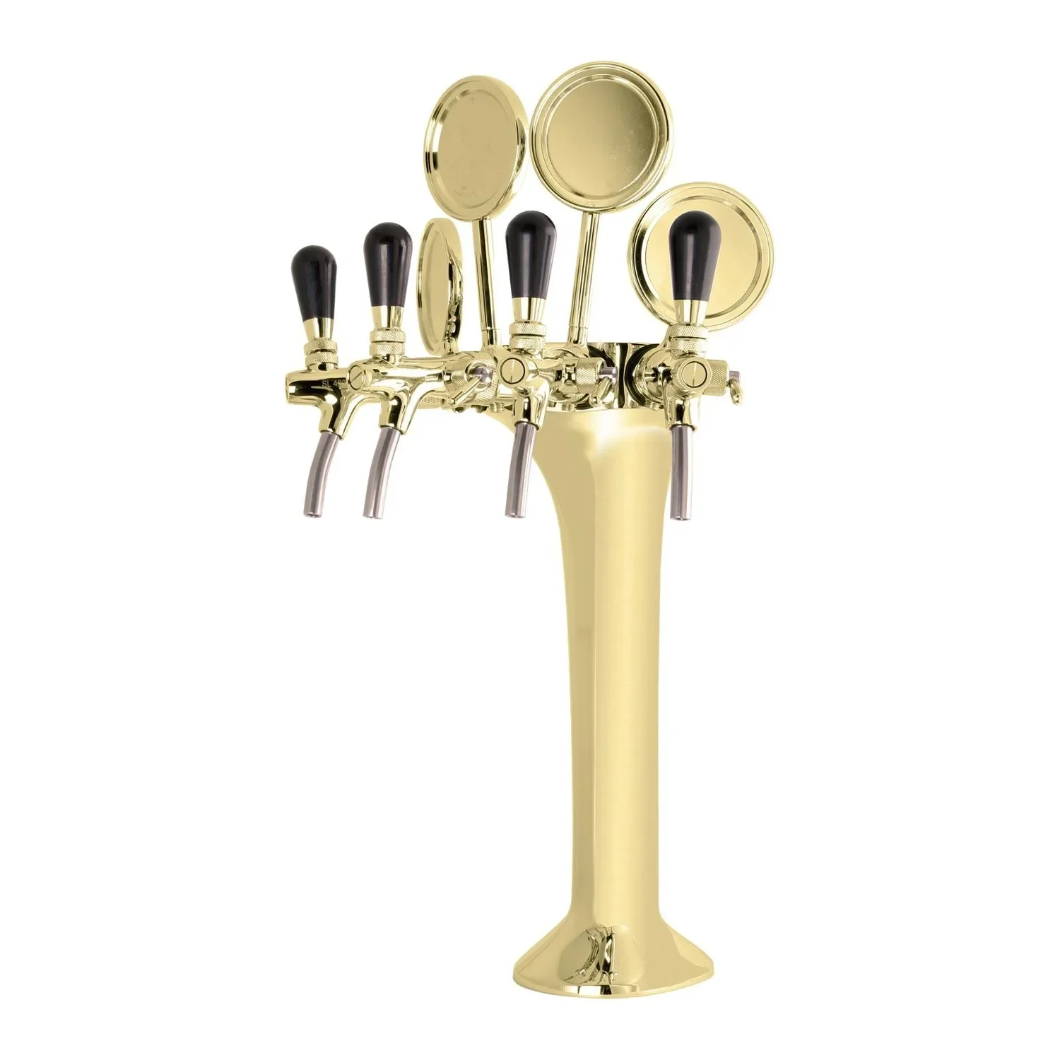 "Schanksäule, Bierzapfsäule 4-leitig - Elegante & Hochwertige für Bars & Restaurants, "Topp-Qualität!" – ohne Zapfhähne image"
