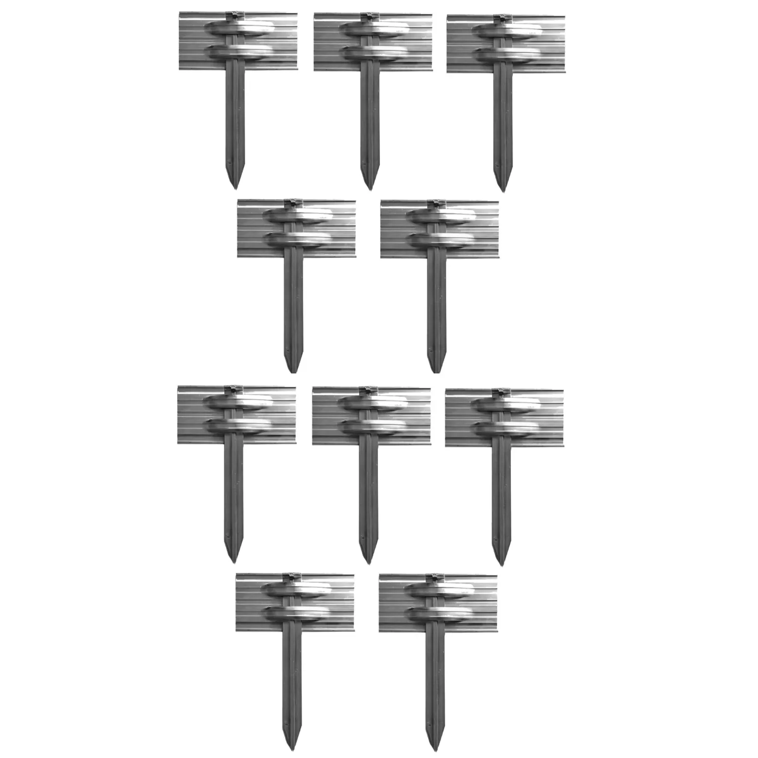 10er Set Erdanker Set für Green Universe Rasenkante 10cm Höhe | Bodenanker | Erdnägel