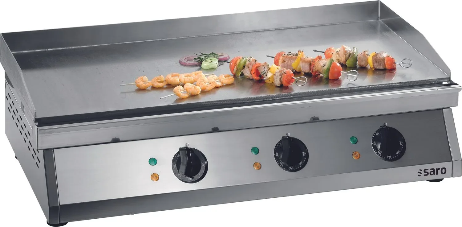 "Saro Griddleplatte aus Edelstahl, Fry Top 760 - Glatte Bratplatte image"