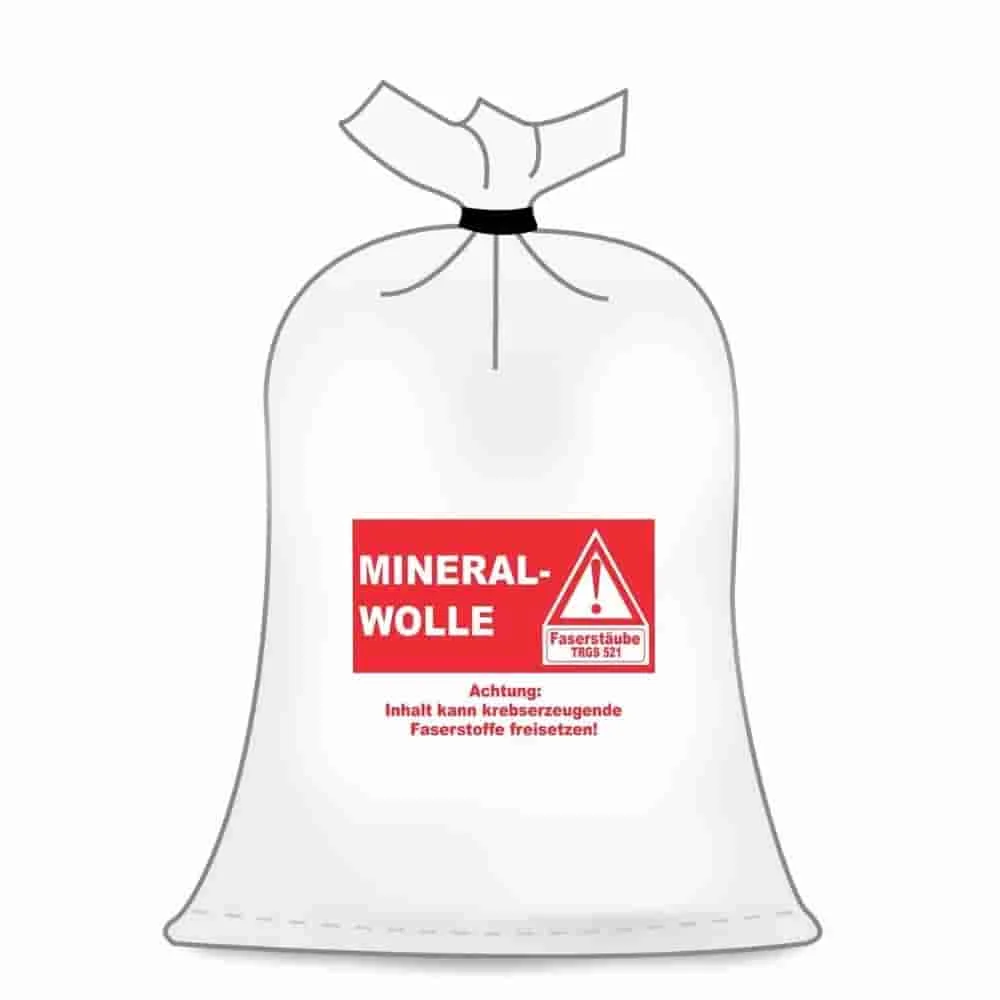 Asbestos Disposal Bags, 10 Large Heavy Duty Waste Bags 140 x 220 cm