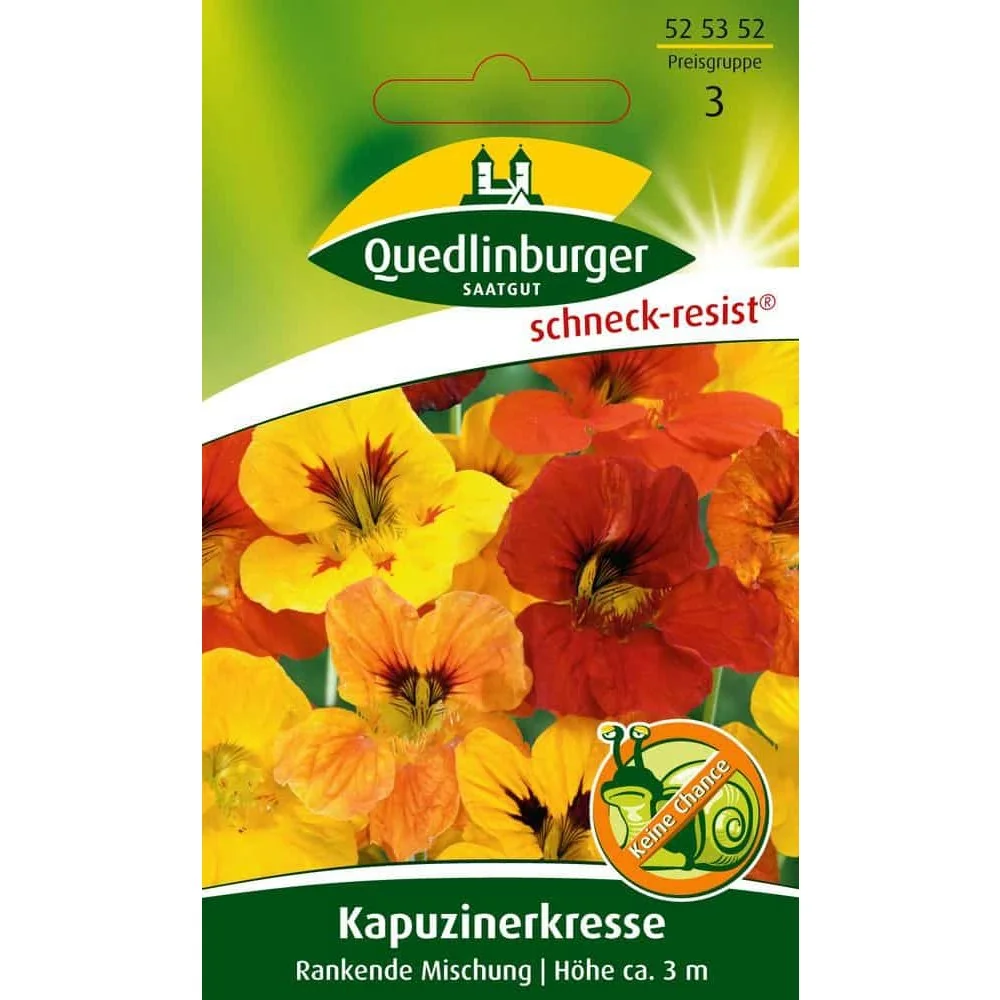 "Kapuzinerkresse Samen, Rankende Mischung, essbare Blüten image"