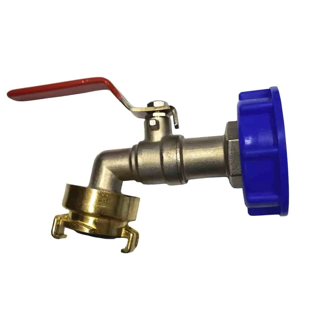 "IBC Container Hahn, S60 Adapter, Wasserhahn, 1 Zoll, Auslaufhahn image"