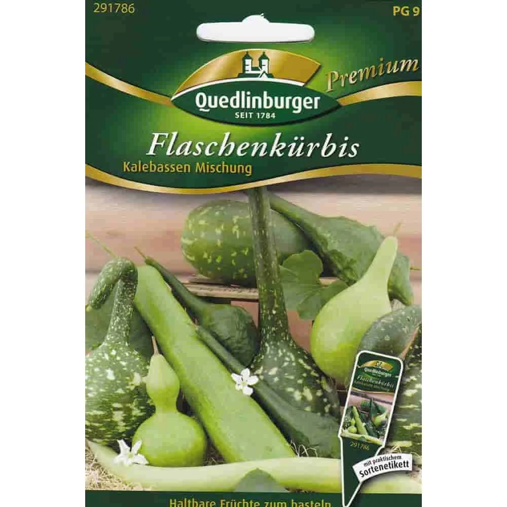 "Flaschenkürbis Samen, Zierkürbis Sortenmix für Dekoration image"