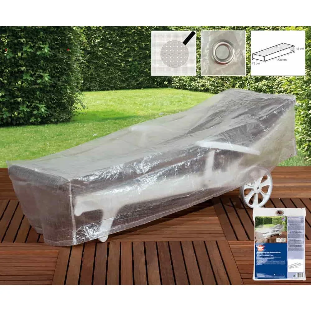 Transparente Schutzhülle für Liege, 200 x 75 x 45 cm
