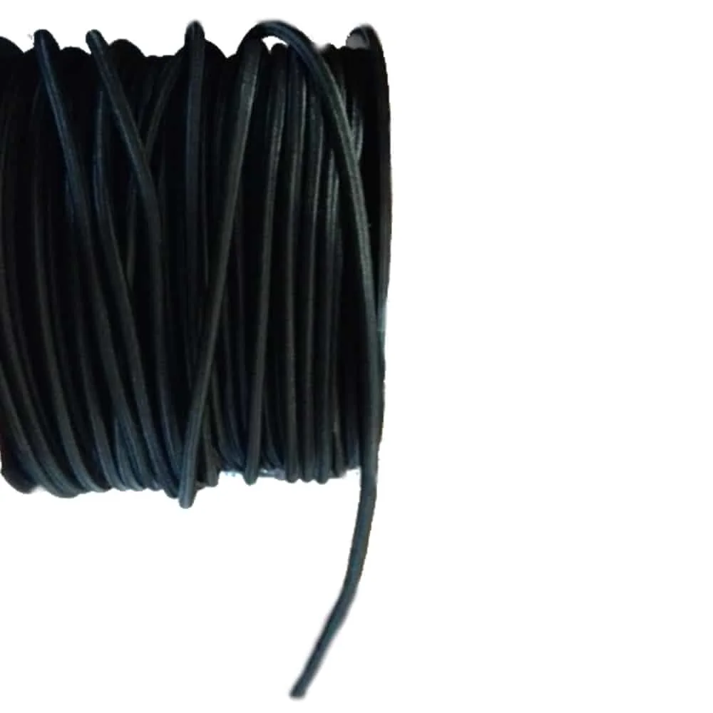 "Expanderseil 6 mm, schwarz, 15 Meter, Gummiseil mit PP Ummantelung image"