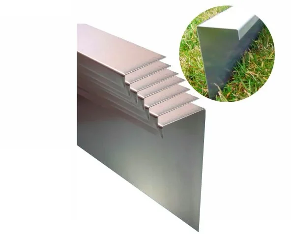 "10er Set Schneckenzaun aus verzinktem Stahlblech 25cm hoch 10m lang | Schneckenblech | Schneckenschutz | Schneckenabwehr image"