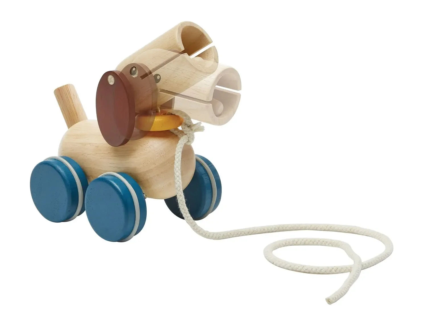 Plan Toys - Nachziehtier - Welpe, Gummibaumholz