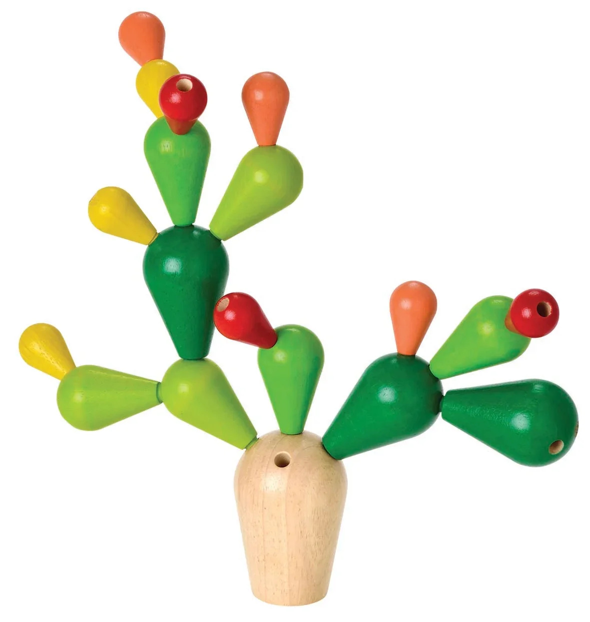 "Plan Toys - Balancespiel - Kaktus, Gummibaumholz image"