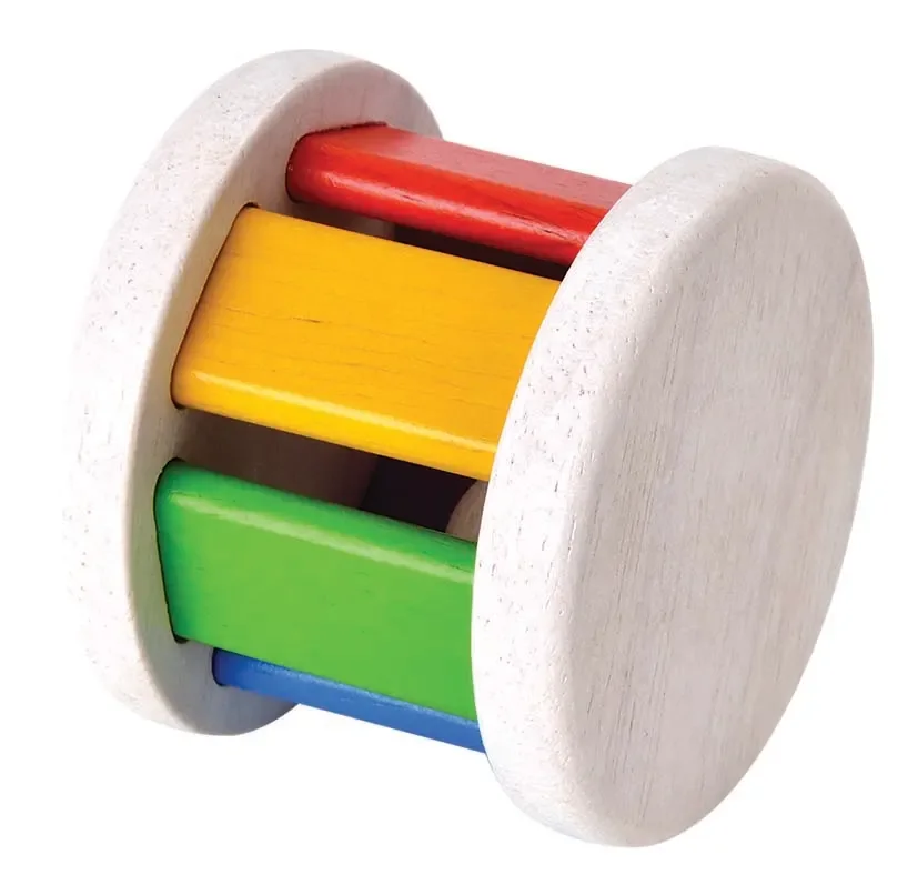 "Plan Toys - Krabbelspielzeug - Walze bunt, Gummibaumholz image"
