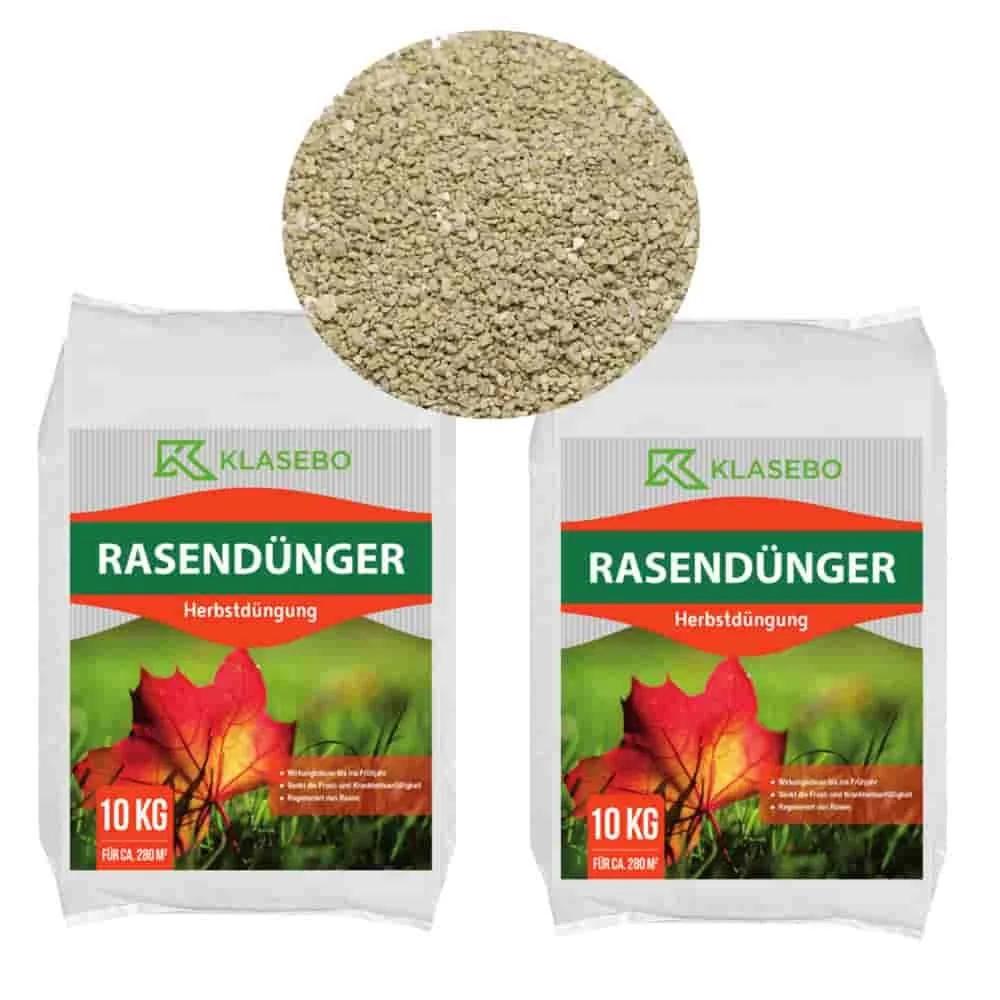 Rasendünger Herbstdüngung 20kg, Herbstrasendünger, NPK 6+5+12