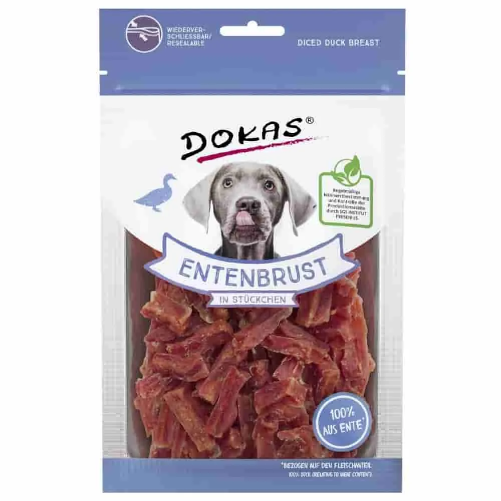 "Hundesnacks, Entenbrust für Hunde, 10 x 70g, Hundeleckerli, Entenfleisch image"
