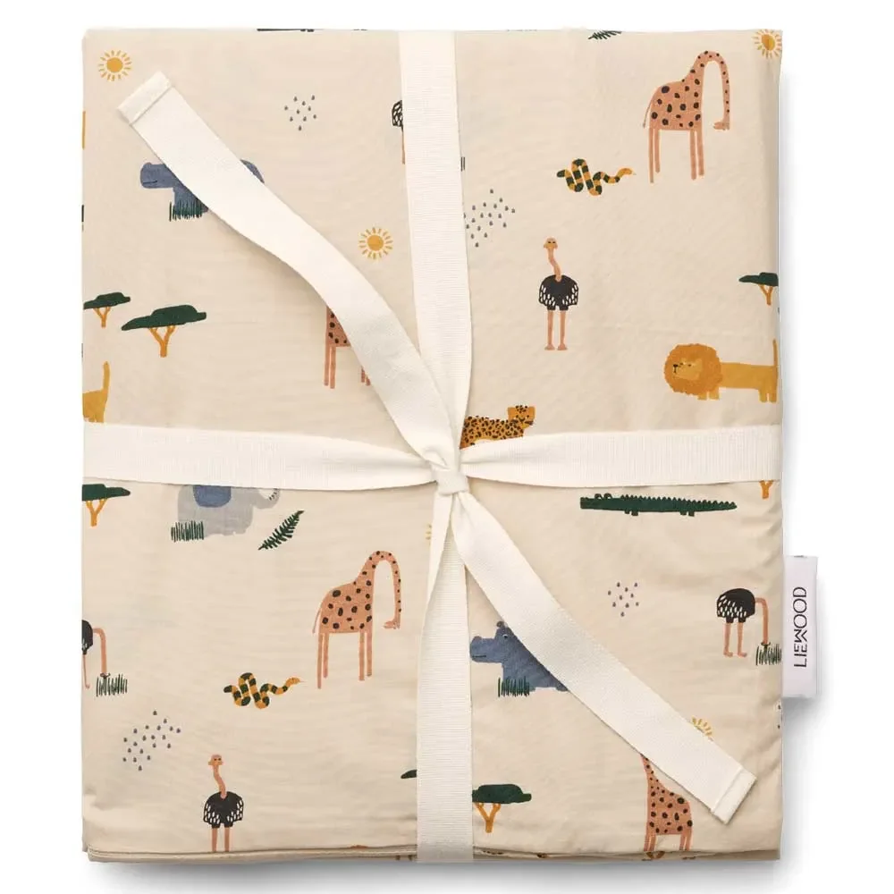 Liewood Carl Bettwäsche Safari Mix beige 140 x 200