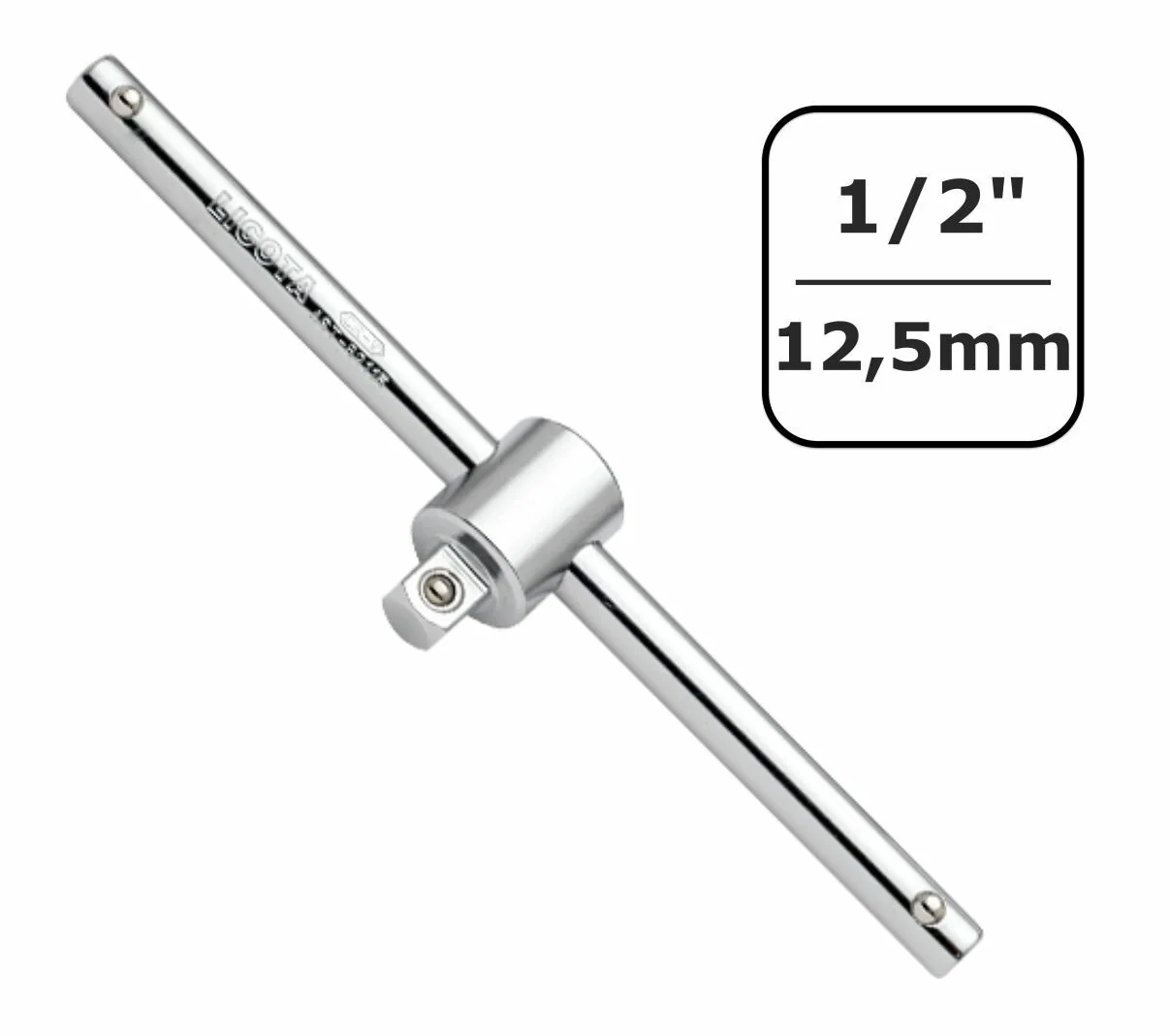 1/2 Zoll Gleitgriff, Cr-V Werkzeug, 300mm, Steckschlüssel
