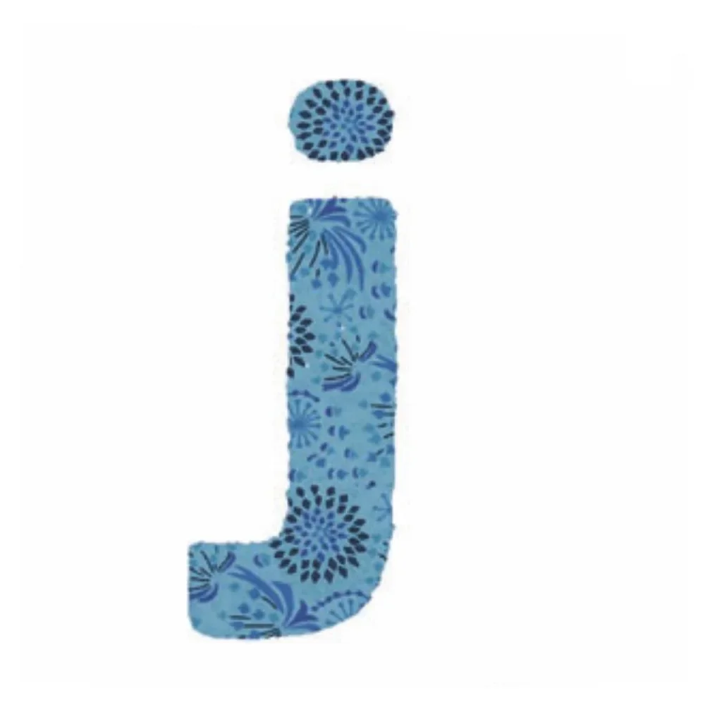 "Lilipinso Sticker blau Buchstabe j image"