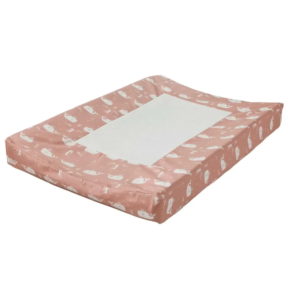 Wickelauflage Bezug Wal rosa