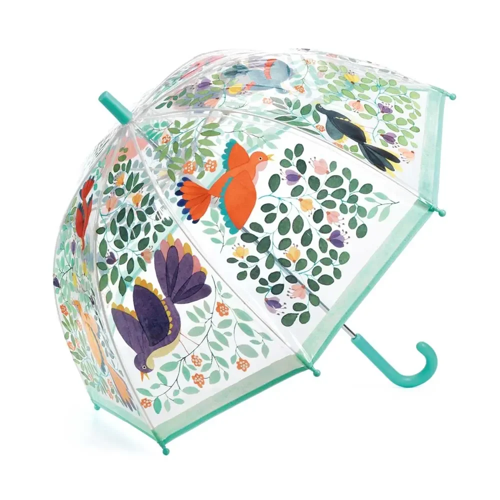 "Djeco Kinder Regenschirm Vögel und Blätter image"