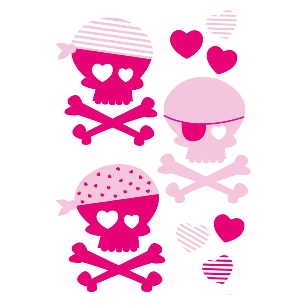 "Forwalls Wandsticker Piraten pink image"