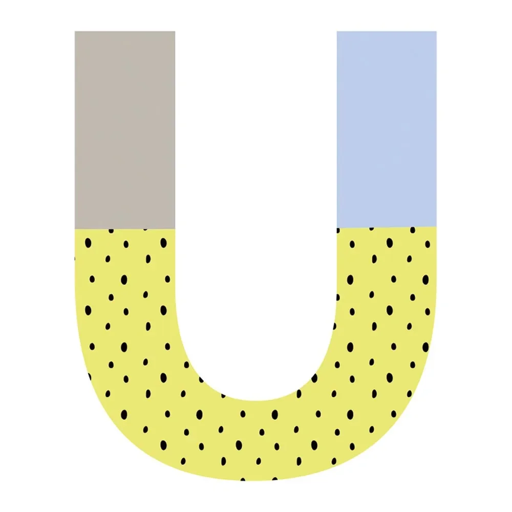 "Lilipinso Wandsticker Happy Buchstabe U image"