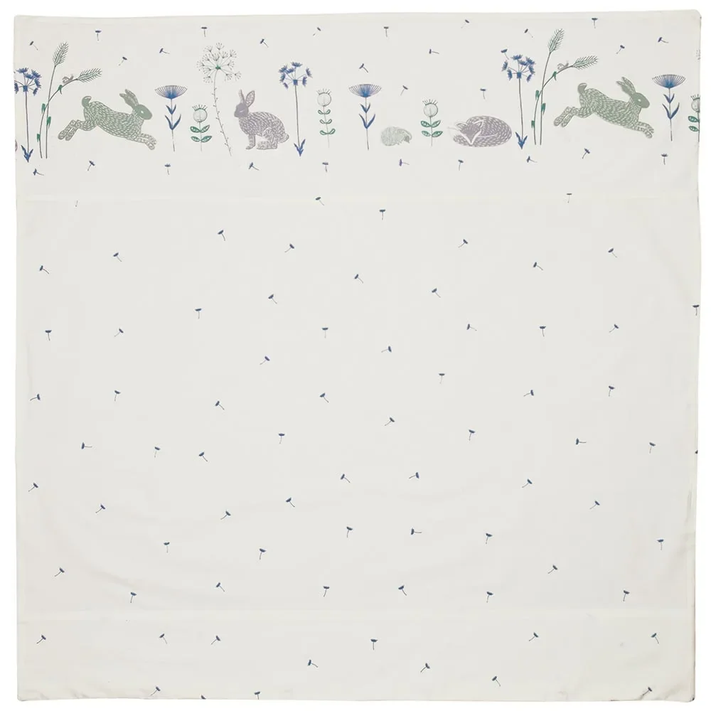 Taftan Babybettwäsche Hello World blau grün 80x80