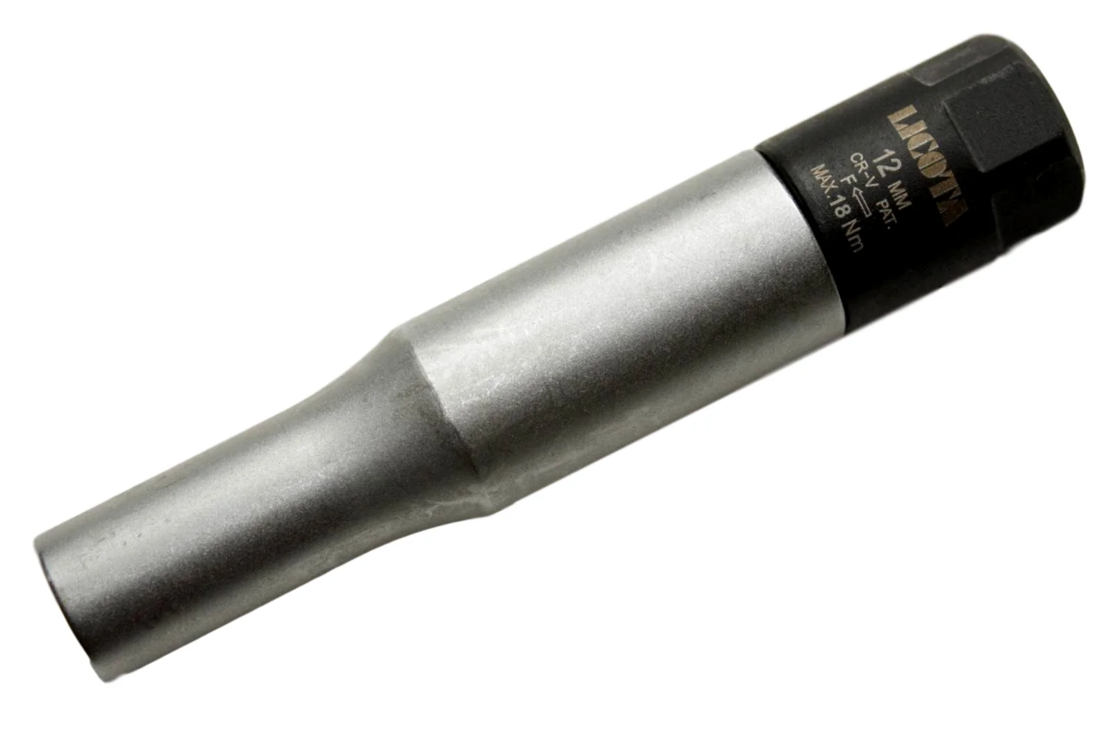 Glühkerzennuss, 3/8 Zoll Torsionsnuss, SW 12, 18Nm, Chrom Vanadium