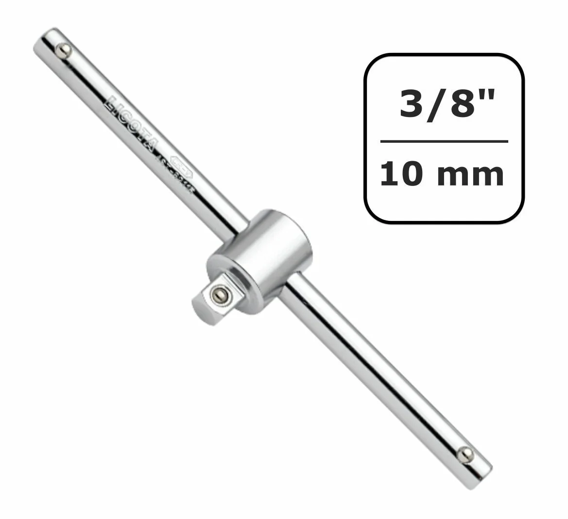 "T-Griff 3/8 Zoll, Gleitgriff Werkzeug, CrV, 165mm image"