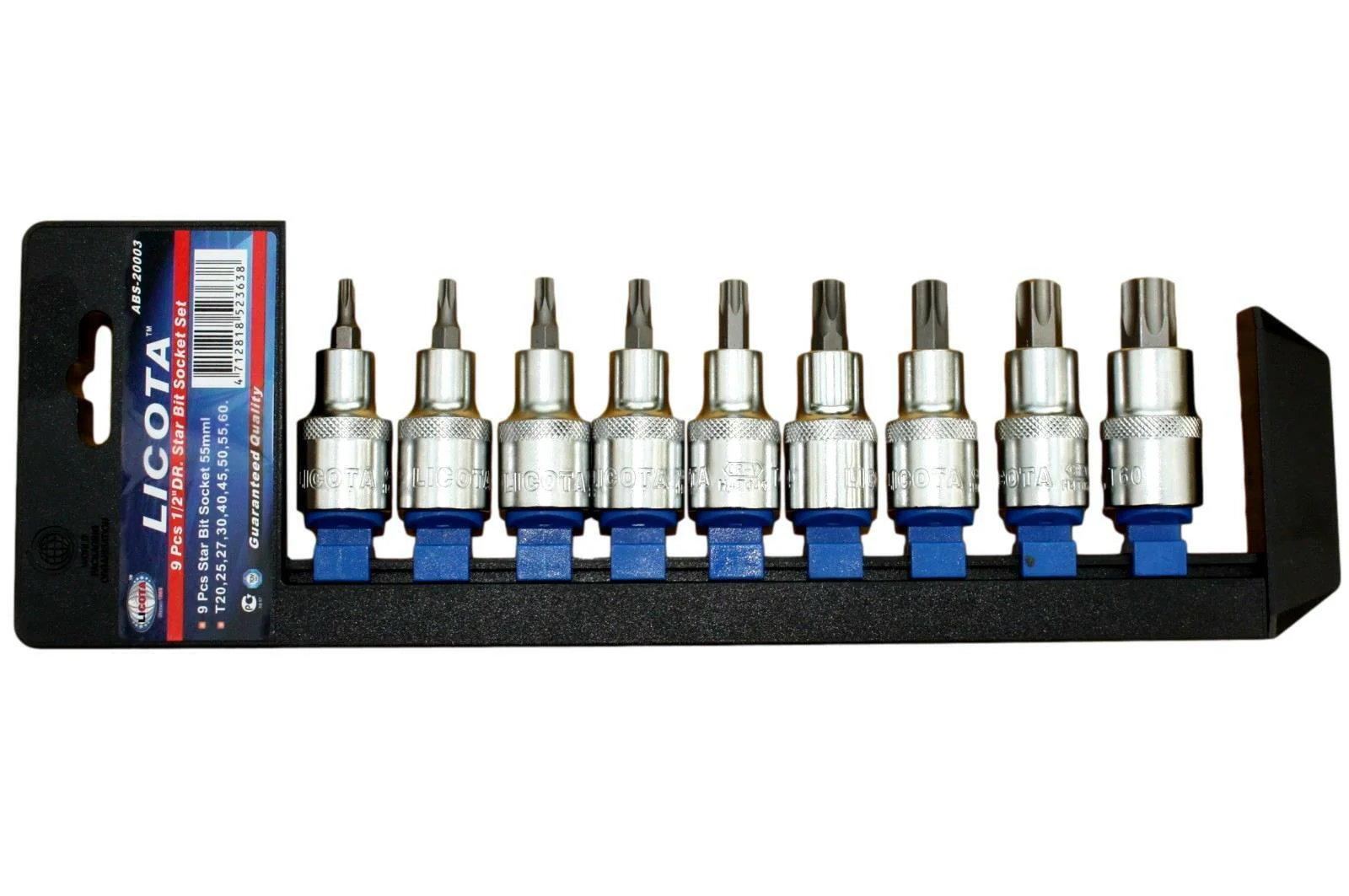 "Innensechskant Nuss Set 9tlg, T20-T60, 1/2 Zoll, 55mm, Chrom Vanadium image"