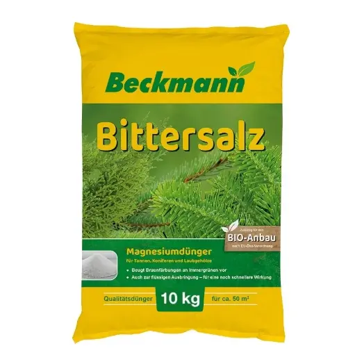 "Bittersalz 10 kg, Magnesiumsulfat Dünger für Tannen, Koniferen image"