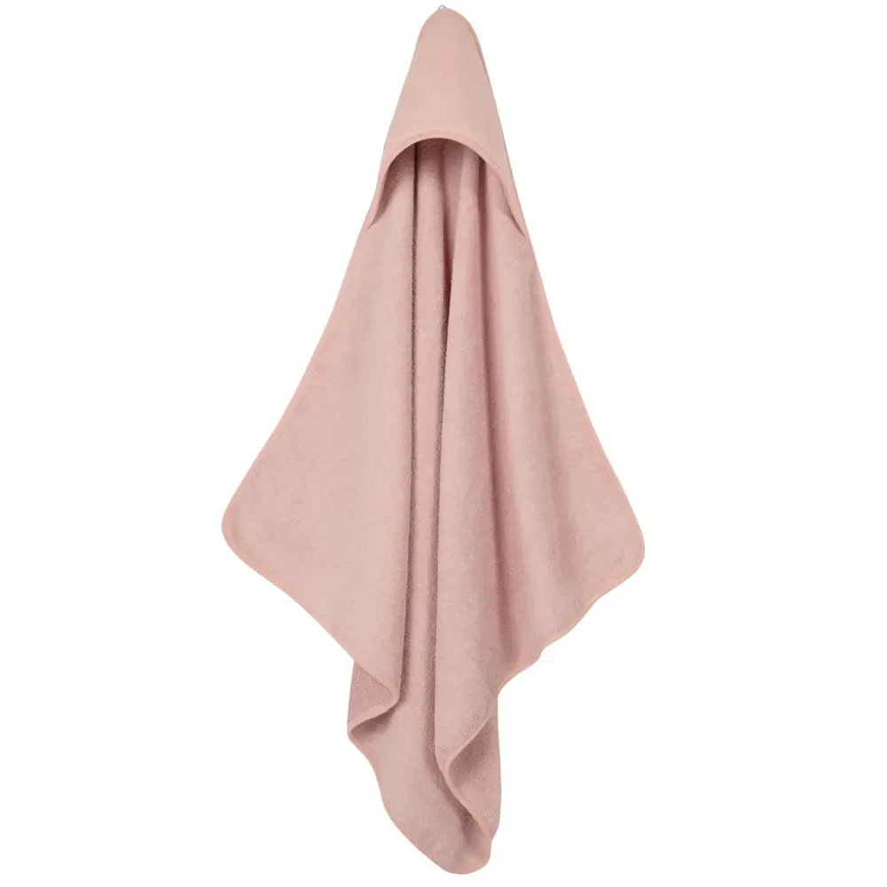 Little Dutch Kapuzenhandtuch uni rosa Pure Pink