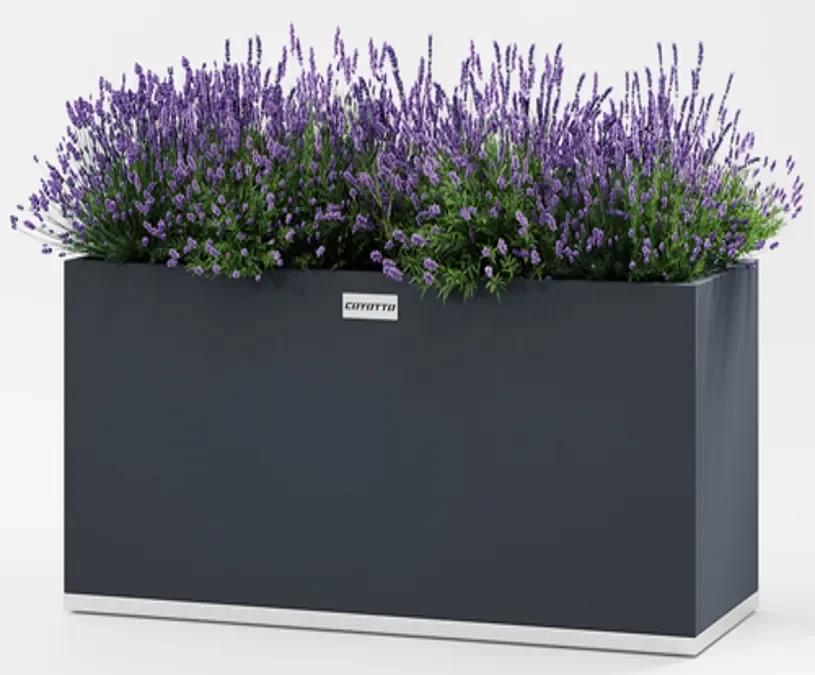 "Pflanzkübel, Stahl Pflanzkübel Rechteckig 100x40x75cm, 300L image"