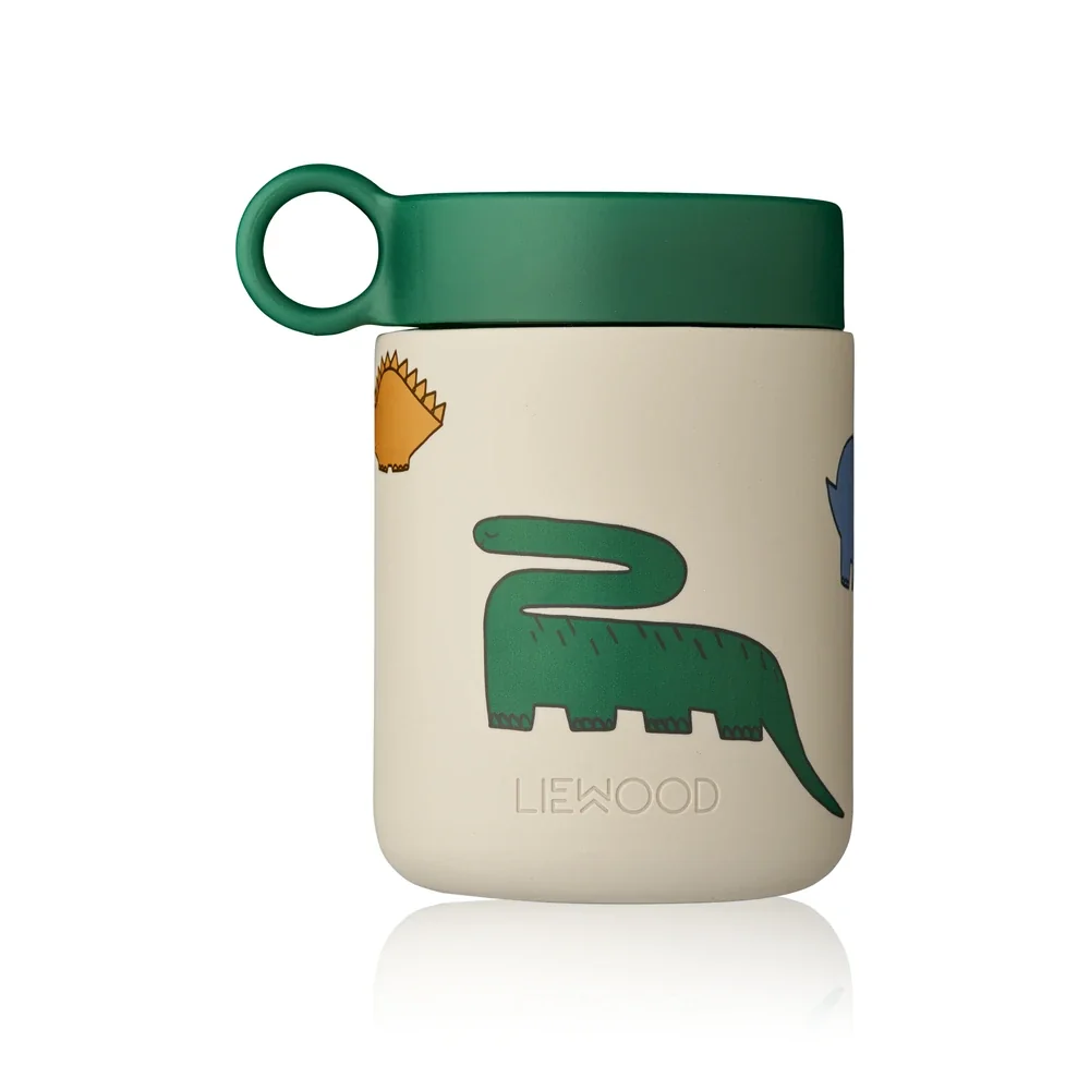 "Liewood Liewood Thermos Speisegefäß - Kian, Farbe: Dinosaurier / Nebel image"