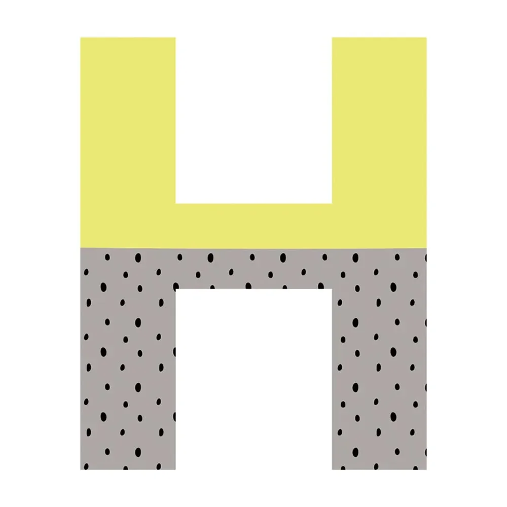 "Lilipinso Wandsticker Happy Buchstabe H image"